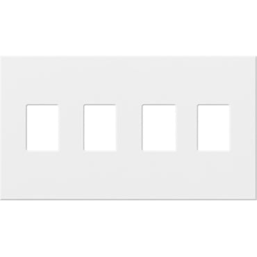 Lutron VWP-4-LA Vareo, 4-Gang Wallplate in Light Almond, matte finish