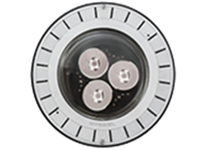 Hydrel M9720C B LED P3 30K MVOLT FL FLC 34B 34S RG LDIM 46W In-Grade LED Light, Round Door Double Lens, Bronze Door, 3000K, 120-277V, Flood Distribution, Flat Lens Clear, 3/4" NPT Bottom, 3/4" NPT Side, Rock Guard, 0-10V Dimming