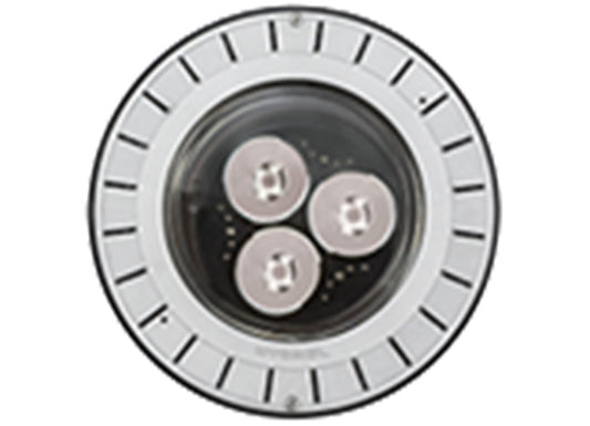 Hydrel M9720C B LED P3 30K MVOLT FL FLC 34B 34S RG LDIM 46W In-Grade LED Light, Round Door Double Lens, Bronze Door, 3000K, 120-277V, Flood Distribution, Flat Lens Clear, 3/4" NPT Bottom, 3/4" NPT Side, Rock Guard, 0-10V Dimming