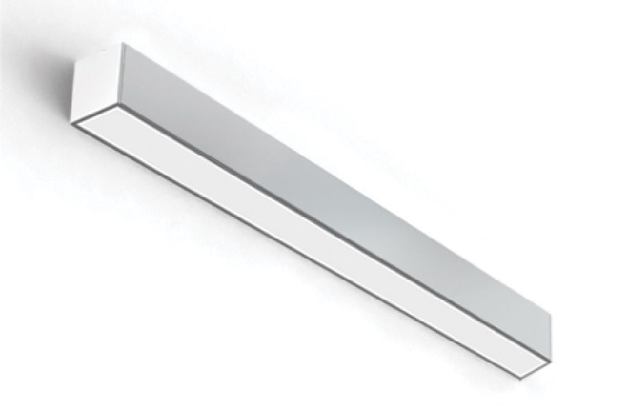 Mark Lighting S4LWID 8FT MSL8 80CRI 35K 1000LMF I80CRI I35K I1000LMF SCT MIN1 MVOLT WHT ZT 8' Slot 4 Direct/ Indirect Tunable White LED Pendant, 8' Section, 80 CRI, 3500K, Single Circuit, 120-277V, White Finish