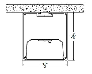 Mark S4SD LLP 4FT MSL4 80CRI 35K 1000LMF SCT MIN1 FLL MVOLT WHTT ZT 4' LED Surface Direct Pendant 4' Run Length/ Section, 80 CRI, 1000 Lumens/ Ft, Single Circuit Switching, Dim to 1%, Flush Lens, 120-277V, White, 0-10V