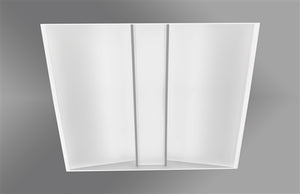 Mark Lighting WHSPR LCTR QS 2X2 80CRI 35K 3300LM MIN10 MVOLT SWC ZT 2'x2' Whisper LED Troffer, 80 CRI, 3500K, 3300 Lumens, 10% Dimming, 120-277V, Soft White Acrylic Shielding Center