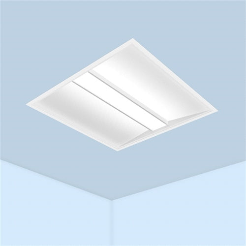 Mark Lighting WHSPR LCTR 2X2 80CRI 30K 4000LM MIN10 MVOLT SWC ZT 2'x2' Whisper LED Troffer with Luminous Center, 80 CRI, 3000K, 4000 Lumens, Constant Current Dimming to 10%, 120-277V, Soft White Acrylic Shielding, 0-10V