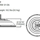 McGraw-Edison TT-D4-750-U-WQ-STM-30L-BZ-MS/DIM-L20 Top Tier Area Site LED Light, 8000 Lumens, 70 CRI, 5000K, 120-277V, Wide Distribution, Stem Mount to 1/2" Conduit, 30" Lead, Bronze, Dimming Occupancy Sensor