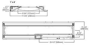 Metalux 14ARS-L3C3-UNV 1'x4' Achieva LED Troffer, Single Carton, 80 CRI