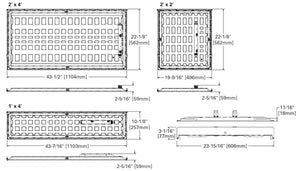 Metalux 22CGRK-L3C3-UNV-MP4 2'x2' LED Backlit Panel Retrofit Kit, Selectable Lumens, Selectable CCT 3500K/4000K/5000K