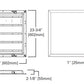 Metalux 22CGTS-L3C3-EL14W 2'x2' LED Backlit Panel, Selectacble Lumens, Selectable CCT 3500K/4000K/5000K, 14W EM Pack