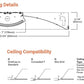 Metalux 22CZ-LD5-24SE-UNV-L850-CD1-U 2'x2' Cruze LED, 2400 Lumens Standard Efficacy, 120-277V, 5000K, 0-10V Dimming, 1 Driver