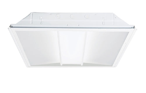 Metalux 22RLN-LD5-40-UNV-L840-CD1-U 2'x2' LED Recessed Specification Grade Rectilinear Shielding, 4000 Lumens, 120-277V, 4000K, 0-10V Driver