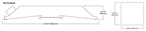 Metalux 22RLN-LD5-40-UNV-L840-CD1-U 2'x2' LED Recessed Specification Grade Rectilinear Shielding, 4000 Lumens, 120-277V, 4000K, 0-10V Driver