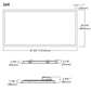 Metalux 24CGTX-72-L835 2'x4' Configurable LED Recessed Panel, 7200 Lumens, Smooth White Frosted Lens, 120-277V, 80 CRI, 3500K
