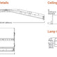 Metalux 24EN-LD2-67-UNV-L835-CD-1 2'x4' Encounter LED Troffer, 6700 Lumens, 120-277V, 3500K, 0-10V Driver, 1-100% Dim, 1 Driver