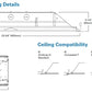 Metalux 24GRFA-LD5-42-F1-UNV-L835-HCD1-U 2'x4' LED Recessed Troffer, Flush White Extruded Aluminum Door, 4200 Lumens, 0.095" Shielding, 120-277V, 80 CRI, 3500K,  1%-100% 0-10V Dimming