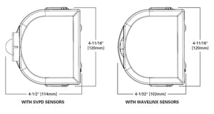 Metalux 4SWLED-80HL-LW-UNV-L835-CD1-U 4' Surface and Wall LED Light, 8000 Lumens, Full Frost Lens Wide Optic, 120-277V, 3500K, 0-10V Dimming, 1 Driver