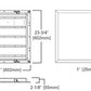 Metalux 22CGTS-L3C3 2'x2' LED Backlit Panel, Selectacble Lumens, Selectable CCT 3500K/ 4000K/ 5000K