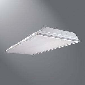 Metalux 2GR8-432A-UNV-EB81-U 2'x4' Static Lensed Troffer, 4 Lamp, Electronic Ballast, T8