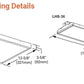 Metalux LHB-24-UNV-L840-CD-MS-U 172W LED Linear High Bay Lensed, 24000 Lumens, 120-277V, 4000K, 0-10V Dimming with Motion Sensor