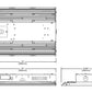 Metalux LHBS-1218-UNV-L84050-EL20W-REM-U  Linear Lensed High Bay, 12000 and 18000 Selectable Lumens, 120-277V, 4000K and 5000K CCT Selectable, 0-10V Dimming Driver, 20W EM Pack, Remote Installation