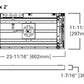 Metalux 12MMS-L3C5-UNV 1'x2' Direct Mount LED Backlit Panel, Multi-Mount CCT Selectable 2700/3000K/3500/4000/5000K,  120-277V with 0-10V Dimming, 5% Standard