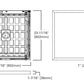 Metalux 22MMS-L3C3-UNV 2'x2' Direct Mount LED Backlit Panel, Multi-Mount CCT Selectable 2700/3000K/3500/4000/5000K,  120-277V with 0-10V Dimming, 5% Standard