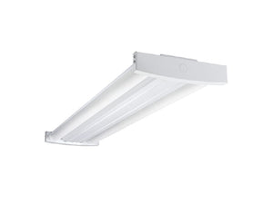 Metalux OHBL-72SE-MCL-UNV-L840-EL20W-CD-U 4' LED High Bay, 72000 Lumens, Standard Efficacy, Medium Clear Distribution, 120-277V, 80 CRI, 4000K, Emergency Battery Pack, 0-10V Dim
