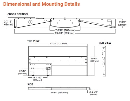 Metalux 24RTC4835 38W 2' x 4' LED Recessed Troffer, 3500K, 4921 Lumens