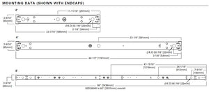 Metalux 8SL8040 71W 8' Linear LED Striplight, 8000 Lumens, 4000K, 0-10V Dim to 10%