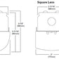 Metalux 4SNLED-LD5-60HL-LN-UNV-L850-CD1-U 43W 4' Linear LED Striplight, Round Semi-frost Lens, Narrow, 6000 Lumens, 5000K, 0-10V Dimming