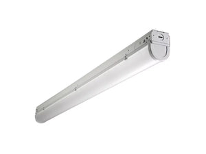 Metalux 4SNLED-LD5-44SL-LW-UNV-EL14W-L840-CD1-U 4' Linear LED Striplight, Round Full-frost Lens, Narrow, 4400 Lumens, 4000K, 0-10V Dimming with battery back up