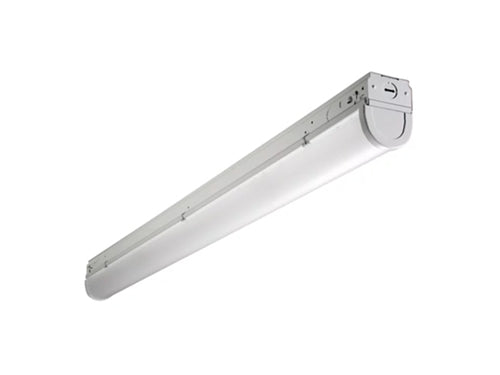 Metalux 4SNLED-LD5-44SL-LW-UNV-EL14W-L840-CD1-U 4' Linear LED Striplight, Round Full-frost Lens, Narrow, 4400 Lumens, 4000K, 0-10V Dimming with battery back up