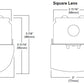 Metalux 8TSNLED-LD5-68SL-LN-UNV-L830-CD1-U50W 8' Linear LED Striplight, Round Semi-frost Lens, Narrow, 6800 Lumens, 3000K, 0-10V Dimming