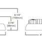 Metalux UHBS2-2436-MV-L8C5-U 150/200/240W LED Round High Bay, Selectable CCT 3000/3500/4000/5000/6500K, Selectable Lumens, 120-347V