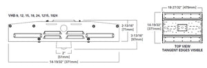 Metalux VHB-24-W-UNV-L850-CD-U 134W Value High Bay, 24000 Lumens, Wide Distribution, 120-277V, 5000K, Dimmable