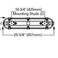 Metalux 4VT3-LD5-6-W-UNV-L850-CD1-U 49W 4' Vaportite, 6K Lumen, Wide Dist, 120-277V, 5000K, 6000 Lumens, Dimmable