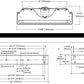 Metalux 4WNLED-LD4-40SL-F-UNV-L835-CD1-U 32.3W 4' Utility LED Wraparound, 4000 Lumens, 120-277V, 0-10 Dimming Driver, 3500K