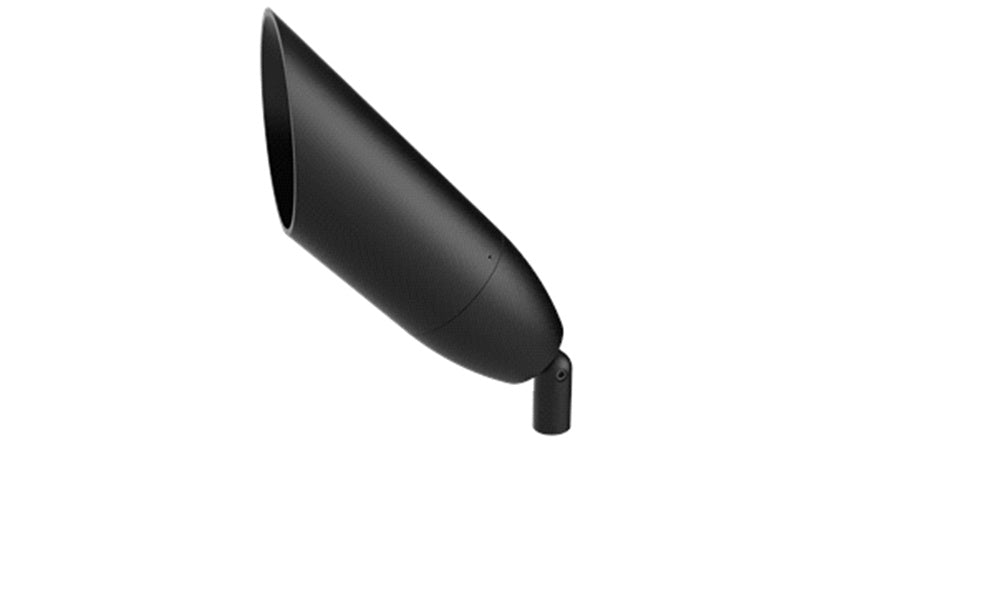 Hydrel PALM A P1 80CRI 30K 120 40DEG FLC KM C3 DBL Aluminum Landscape LED Light, P1 Performance Package, 80 CRI, 3000K, 120V, 40 Degree Distribution, Flat Clear Lens, Knuckle Mounting, 45 Degrees Angel Cut, Designer Black Smooth