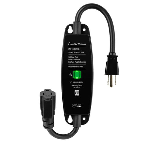 Lutron PD-15OUT-BL 15A Caseta Wireless Outdoor Smart Plug