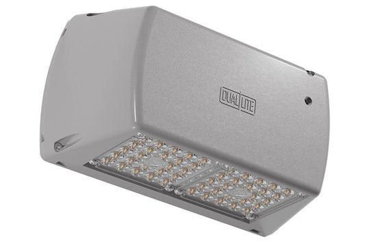 Dual Lite PGXP-HTR Architectural Emergency Wallpack with Battery Heater, Platinum Silver