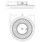 RAB PRT80R PORTO 80/70/60W Field Adjustable Garage Light, 3500/4000/5000K, 8235-11195 Lumens, On/Off Photocell, Bronze