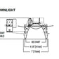 Portfolio LD6C159035D010M1LI 6" LED New Construction Downlight, 1500 Lumens, 3500K Color temperature 0-10V Dimming, 1% to 100%, 120V-277V