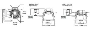 Portfolio LD6C159035D010M1LI 6" LED New Construction Downlight, 1500 Lumens, 3500K Color temperature 0-10V Dimming, 1% to 100%, 120V-277V