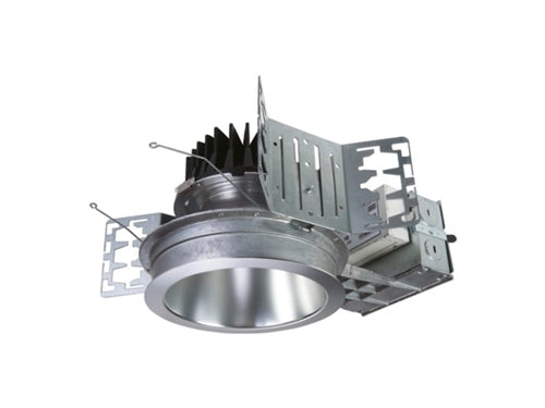 Portfolio LDS6C109035D010S0LIEMBOD6ST 6" LED Round Downlight, 1000 Lumens, 90 CRI, 3500K, 0-10V Dimming, 120V-277V, Spun Aluminum Trim, White Polymer Trim Ring, Specular Clear Trim with Emergency battery back up