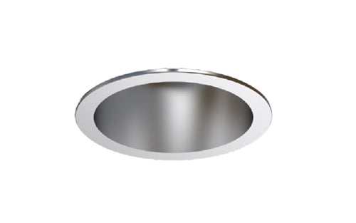 Prescolite LFR-4RA-T-SSWT 4" Round Adjustable Trim Assembly, Semi-Specular Reflector, White Flange 