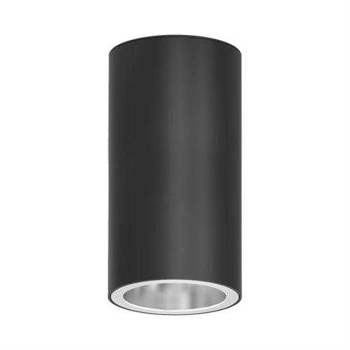 Prescolite LTC-6RD-P-10L-35K-9-WD-DM1-WH-BA 6" Round Downlight Cylinder, Pendant Mount, 1000 Lumens, 3500K, 90 CRI, Wide Dist, 0-10V Dim to 1%, White, Brushed Aluminum Exterior