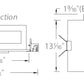 WAC R4SNT-36EM 4' Airtight Square IC New Construction Housing, 22W-34W, ELV, 0-10V, Emergency Battery Back Up
