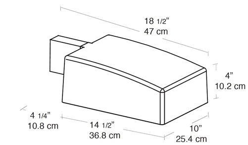 RAB AJF52QT/PC 52W Compact Fluorescent AJ Pole Mount Area Light, 120V Photocell, 12000 Lamp Life, Type II Distribution, Bronze Finish
