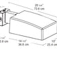 RAB AJF64XQT/PC2 64W Compact Fluorescent AJ Wall Mount Area Light, 277V Photocell, 12000 Lamp Life, Type II Distribution, Bronze Finish