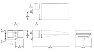 RAB ALED10/PC LED 10W Area Light, 120V Button Photocell, 5000K (Cool), 547 Lumens, 92 CRI, Bronze Finish