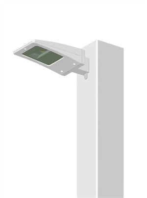 RAB ALED13YW LED 13W Area Light, No Photocell, 3000K (Warm), 662 Lumens, 87 CRI, White Finish