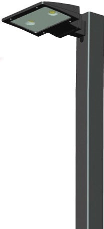 RAB ALED20Y/PC LED 20W Area Light, 120V Button Photocell, 3000K (Warm), 985 Lumens, 70 CRI, Bronze Finish